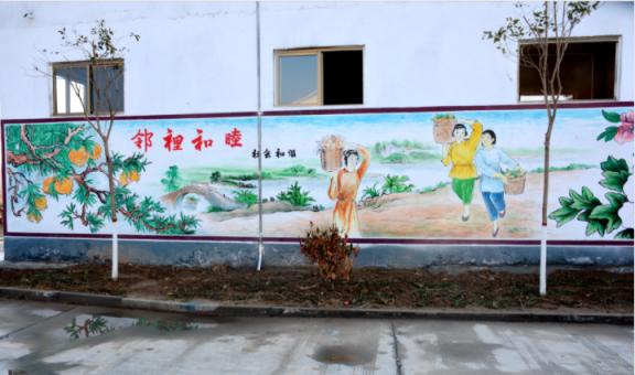 河口乡镇文化墙 乡风文明焕发新活力