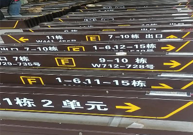 河口广告标识中，常见的几种安装方式。