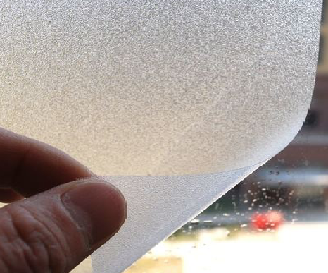 河口玻璃门外面粘广告用什么材料好？