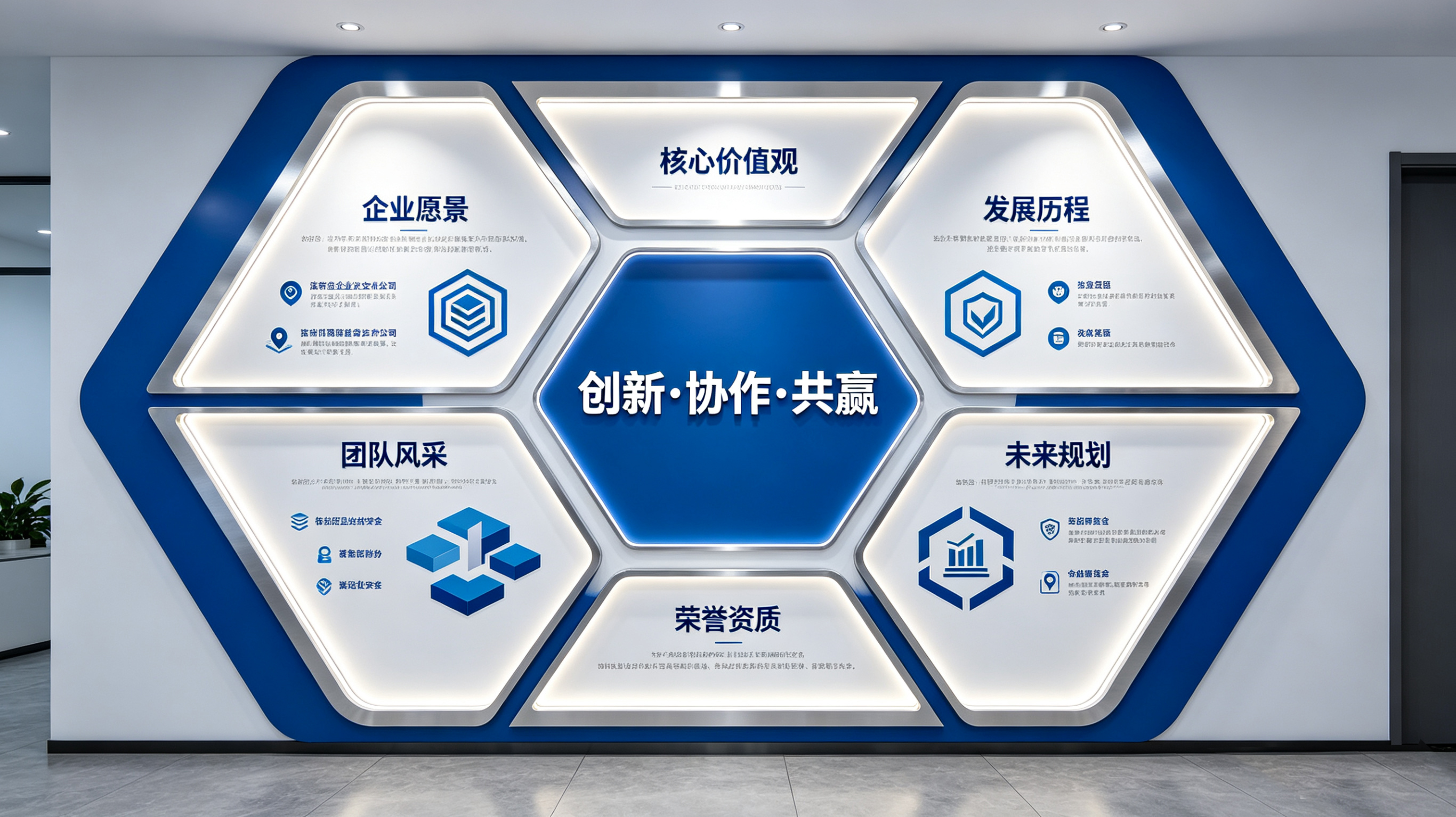 河口企业文化墙六边形避坑指南（新手常犯5个错误）